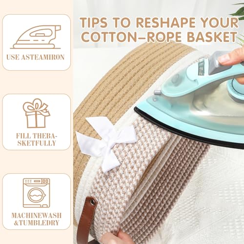 Image of Colingmill Large Woven Basket for Gifts Empty Set with Gift Bags and Ribbon Gift Baskets and Wrapping Set Storage 14 inchx 10 inchx 5.5 inch Decorative Box for Class of 2026 Graduation(Brown)