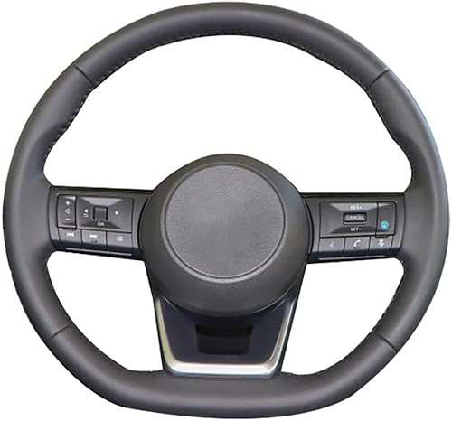 Funda para volante de automóvil, apta para Nissan X-Trail X Trail XTrail T32 3 generación 2014-2018, funda para volante cosida a mano, resistente y