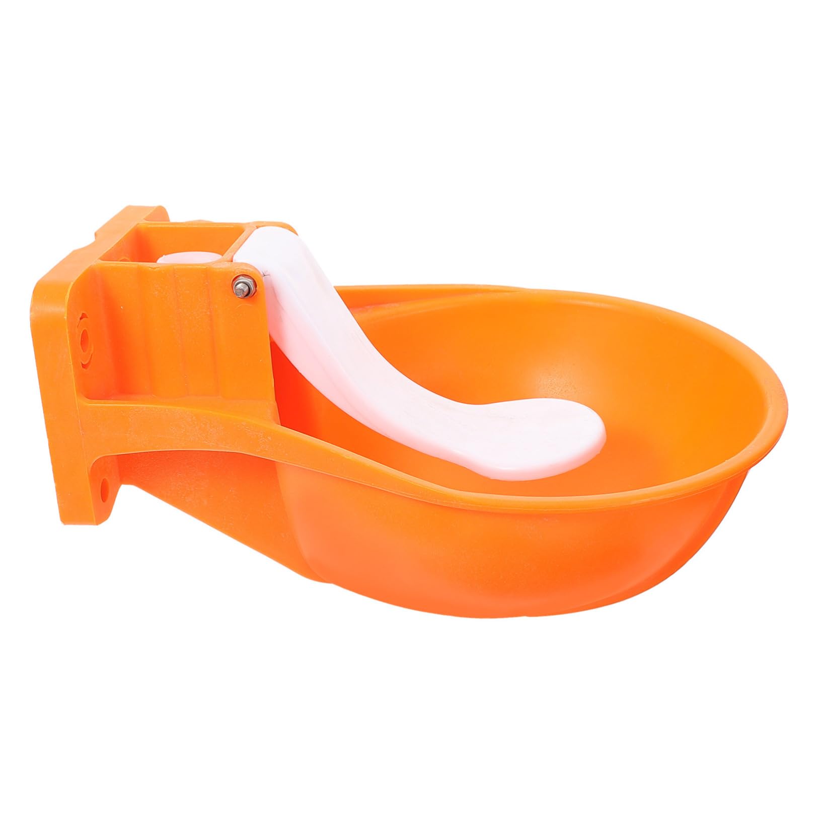 Ciotola per Abbeveraggio Bovini Automatica in Plastico Arancia | Confezione, per Ovini e Cavalli, Lavabile Completamente, Formato Grande Rinforzato