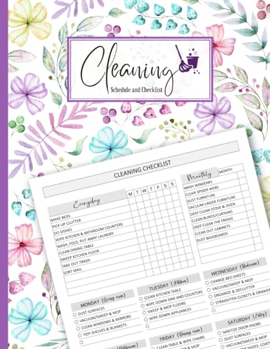 Cleaning Schedule and Checklist: Daily, Weekly, and Monthly Planner for Home Organization image 2