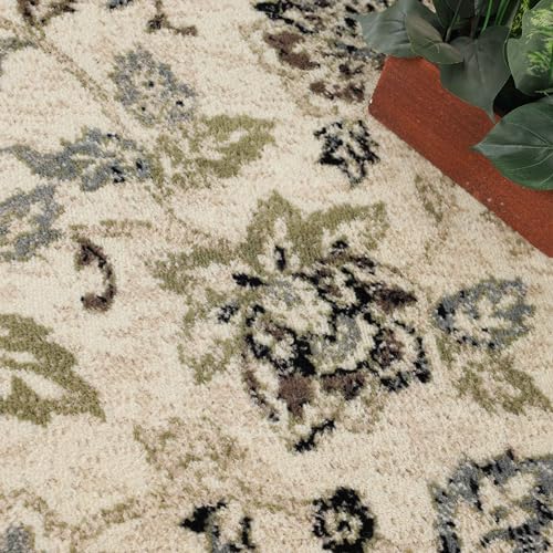Tapete interior superior área grande 8' x 10' beige marrón miniatura 5