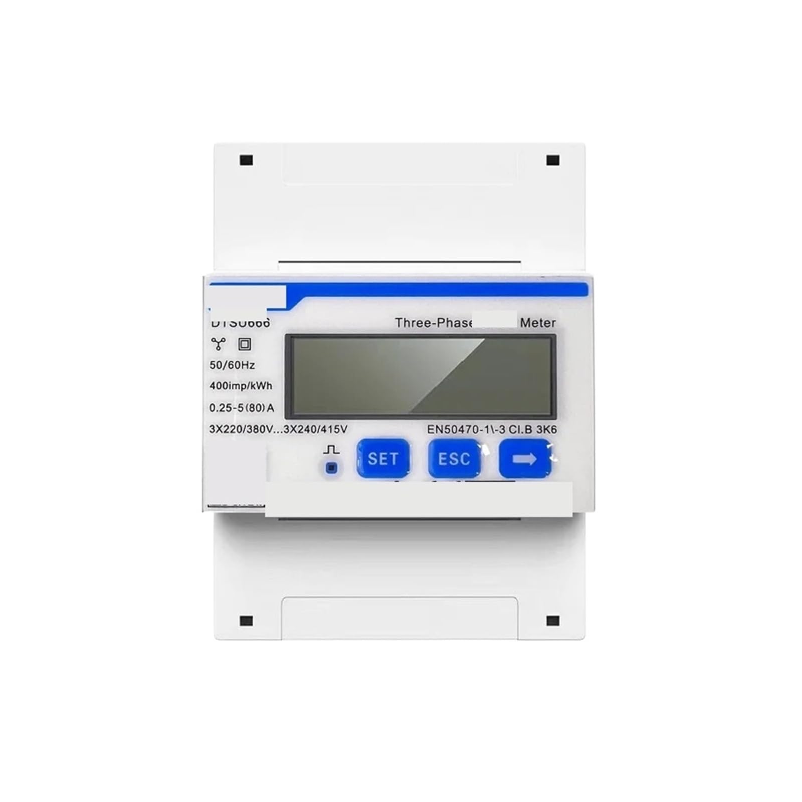 ZIDRMTKVK DDSU666 DTSU666 80A Single Three Phase RS485 Bi-Directional Power Electric Solar Meter Wattmeter(DDSU666 80A)