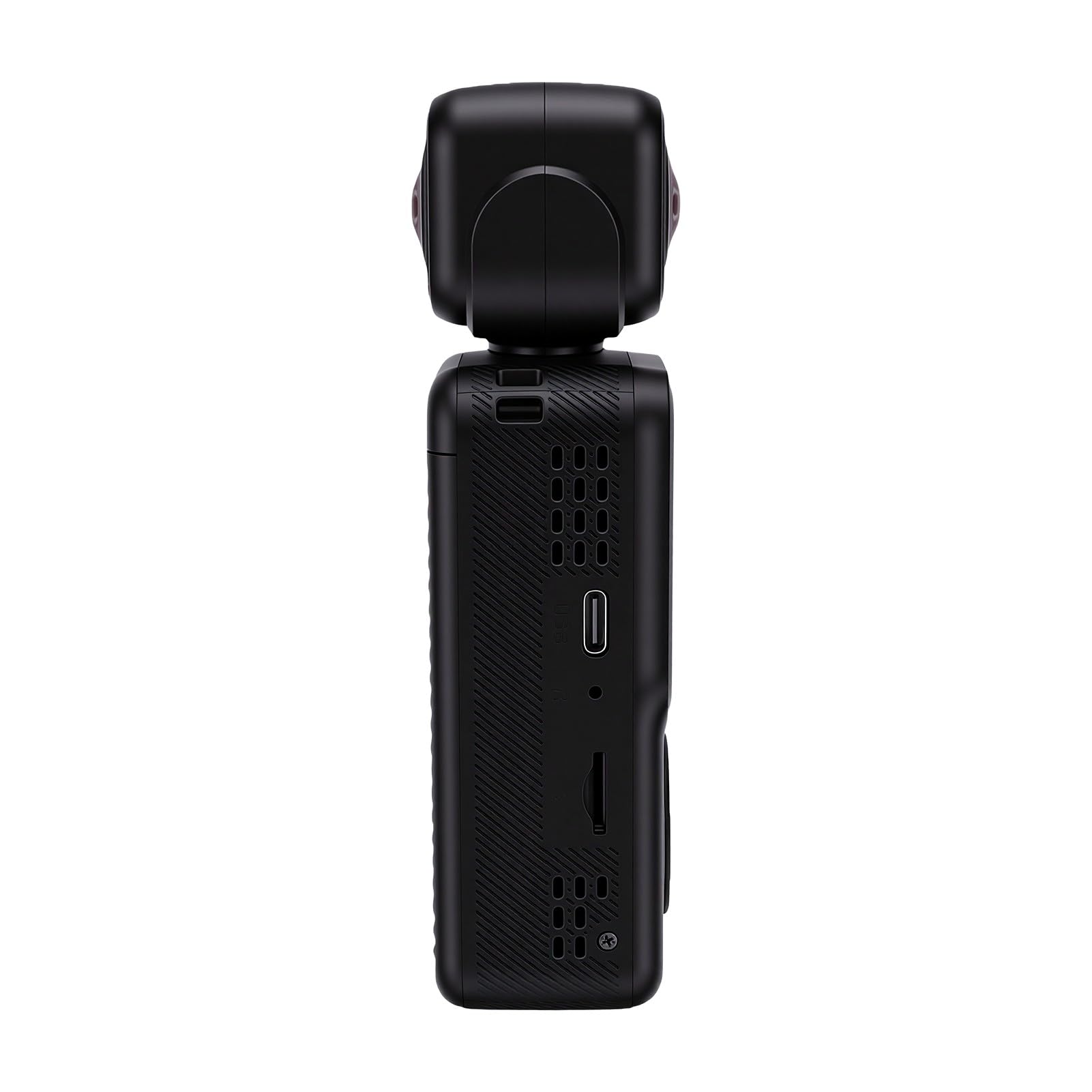 Tbest Videocamera 4K Rotazione 90 Gradi, Doppia Obiettivo | Registrazione Vlog, Lega di Alluminio ABS, Uso con Treppiede da Casco Outdoor, Supporto WiFi App, Compatibile e IOS,