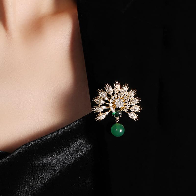 Spilla da donna per anniversario, regalo per moglie, spilla con perle naturali selezionate a mano di qualità AAA e moissanite color D, regalo per mamma, fidanzata, lei, NO11147, metallo, perla