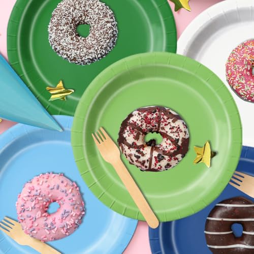 Image of CMUSKO Golf Party Decorations - 60Pcs Blue Green Plates & Napkins Set Hole in One Golf Themed Tableware for Birthday,Baby Shower (Pack of 3)