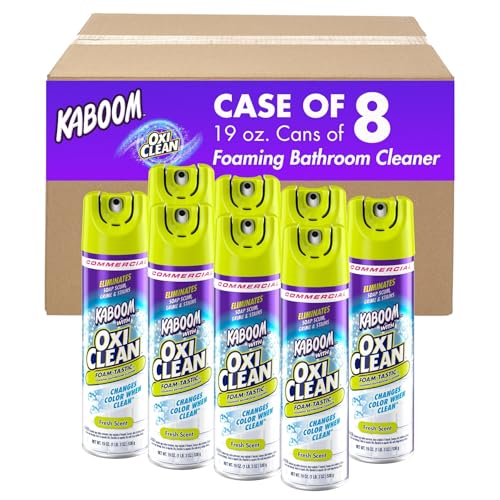 Kaboom 5703700071CT Foamtastic Bathroom Cleaner Fresh Scent 19 oz Spray Can 8/Carton