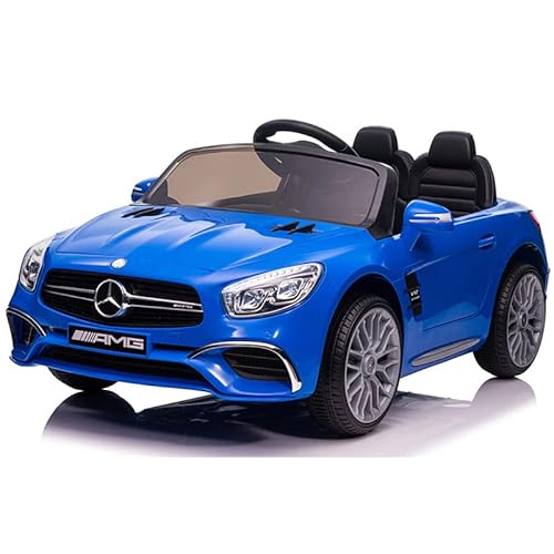 ATAA M.ercedes SL 65 Mini 12v - Azul- Coche eléctrico para niños con emblemas y Logos batería de 12 voltios y Mando para Padres… Cover