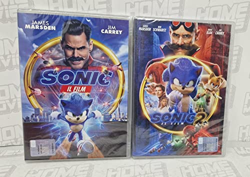  SONIC il film (2020) + Sonic 2 (2022), Jim Carrey - Lotto 2 DVD editoriale