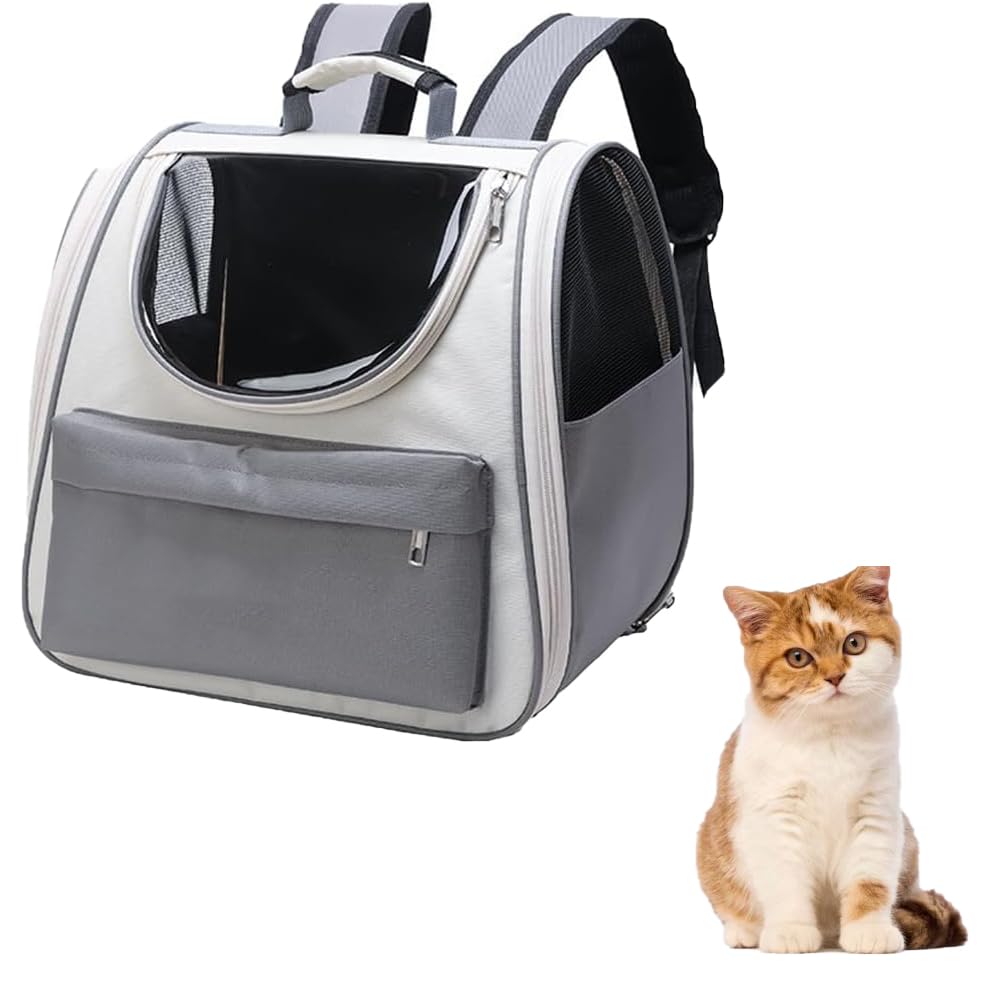 Rhyhorn Cat Carrier, Cat Backpack Dog Carrier Backpack,Bird Carrier Backpack Pet Parrot Carry Bag, with Breathable Mesh and Pocket Travel Pet Backpack, for Small Medium Dogs Cats, Rabbit (Grey) (B0CP7C5Y5X) Amazon Price History, Amazon Price Tracker