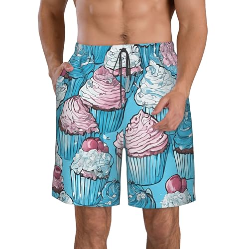 Beautifu Men's Quick Dry Beach Shorts Swim Trunks with Pockets Board Shorts