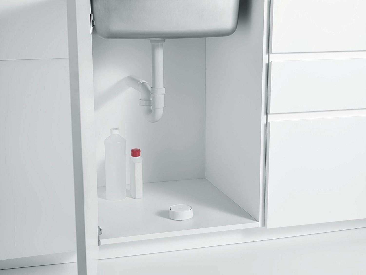 GROHE Sensore Sense per Controllare Le Perdite d'Acqua, Alimentazione a Batteria, Bianco 22505LN0