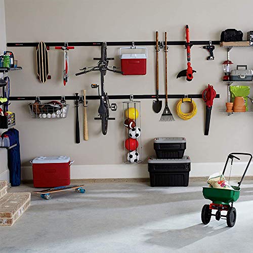 Rubbermaid Fasttrack Wall Double S Hook 2 Handle Garage Storage Organizer Rack For Hand Tools (2 Pack) #TOP7