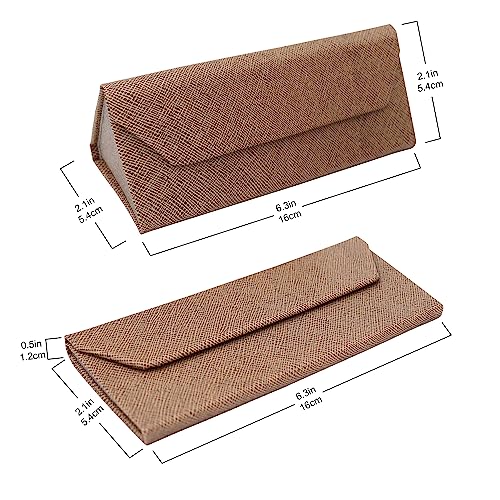 Image of Real Sic Glasses Case for Men and Women - Magnetic Folding Hard Shell Sunglass Holder - Inspired by Solid Color