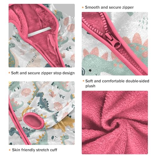 CHIFIGNO Ice Cream Donut Girls Winter Coats, Toddler Zip up Hoodie Girl Girls Lightweight Jacket for Fall Winter Spring 3T3