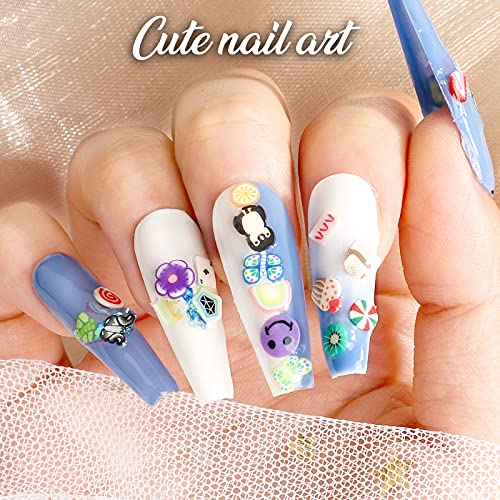 3000 Pcs Nail Art Slices,Fandamei Cute Design 3D Nail Art Stickers Fruits Animals Flowers Nail Art Slices For Diy Crafts, Nail Art And Cellphone Decoration #TOP3