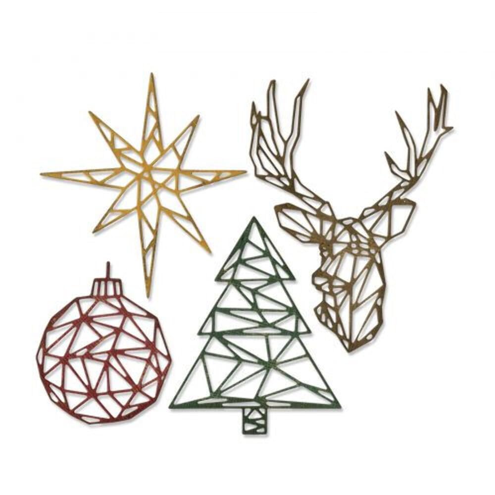 Matrice de Découpe Sizzix pour décorer vos tables de Noël et invitations créatives
