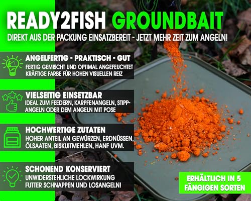 Angel-Berger Magic Baits Ready 2 Fish Groundbait Angelfutter Grundfutter Fertigfutter Feeder Futter (Magic Karpfen - Tutti Frutti, 800g)