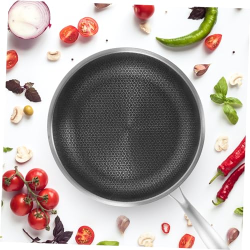 Wok de acero inoxidable antiadherente 12 pulgadas miniatura 7