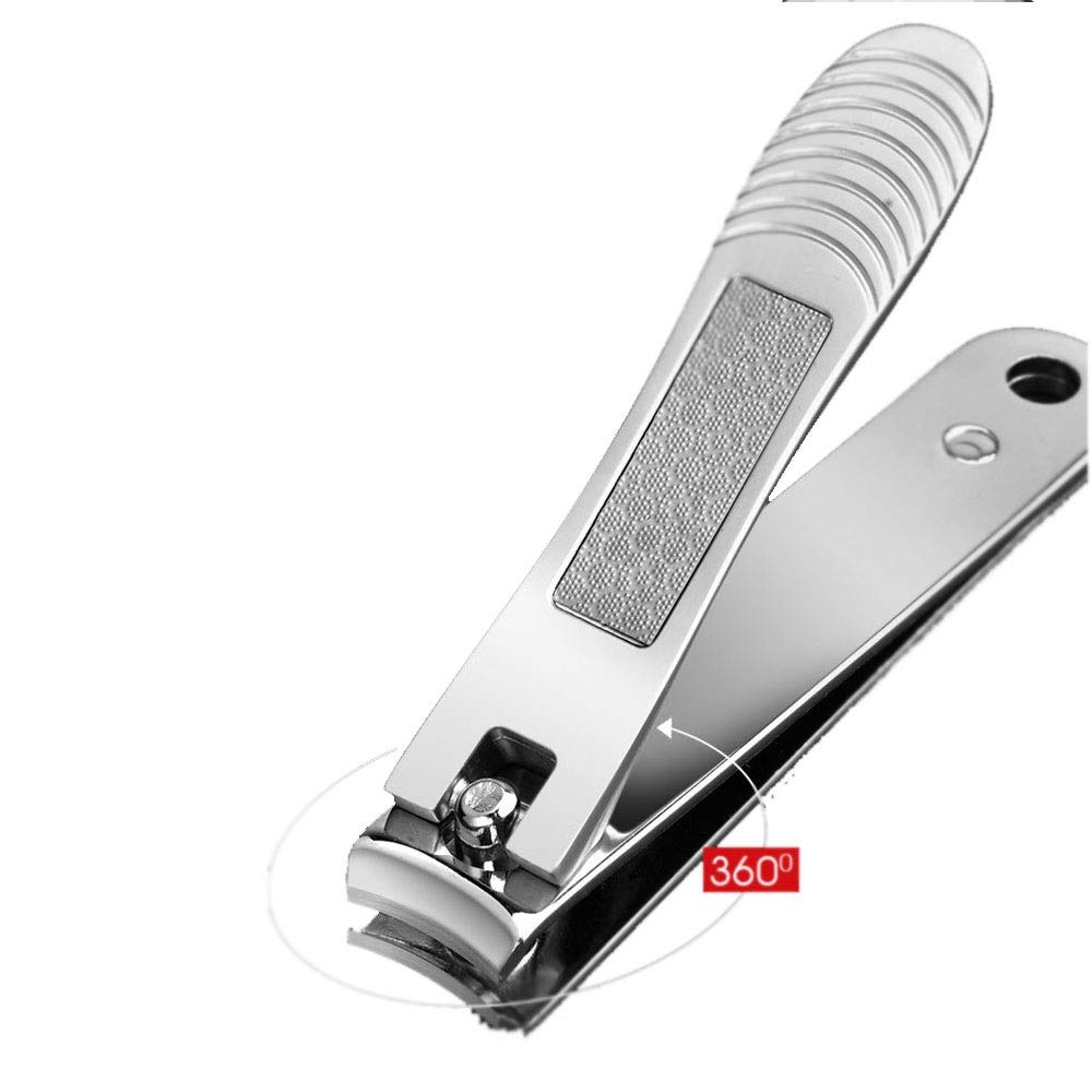 Nagelknipser, Nagelknipser for Erwachsene, Edelstahl-Nagelknipser, Silber, 8 cm, Edelstahl-Nagelknipser