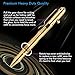 SMOOTHERPRO Solid Brass Bolt Action Pen Refillable Retractable Heavy Duty for Tremor Parkinson Arthritic Business Office Signature Writing EDC Gift(BB201)
