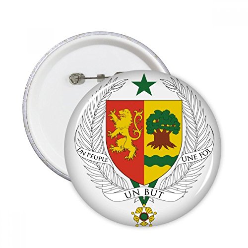 Pins Sénégal Badge National Cadeau Idéal Décoration Vêtements Lot de 5