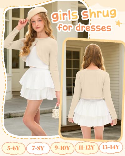 Image of Girls Uniform Long Sleeve Knitted Cardigan