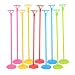 Pretty Seller 10 PCS Random Color Child Safety Round Base 18 Inch Balloon Stick Stand Any Party and Festival Balloon Accessories Supplies