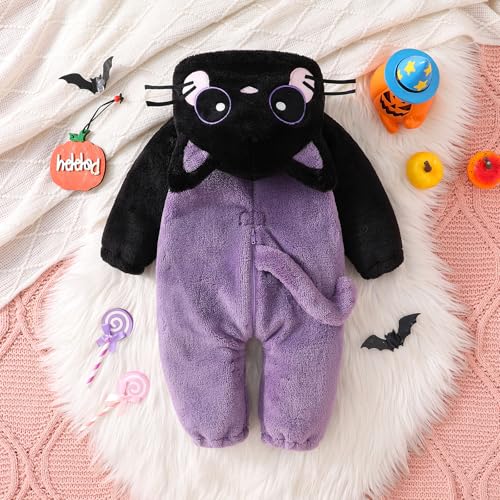 Disfraz animal para bebé con capucha y pijama peludo miniatura 6