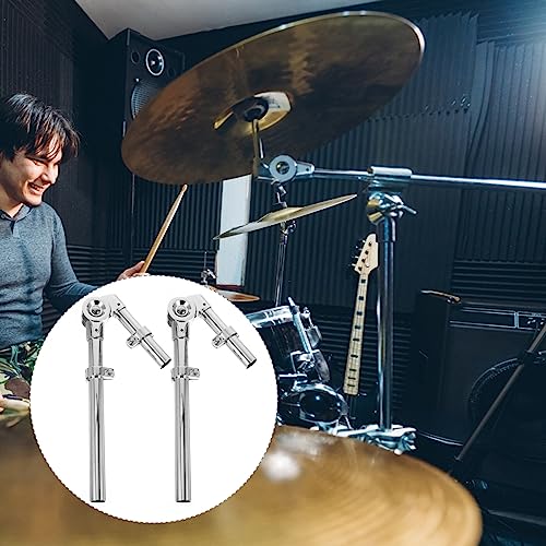 Support de tom argenté en métal durable pour suspension stable de batterie vickasky
