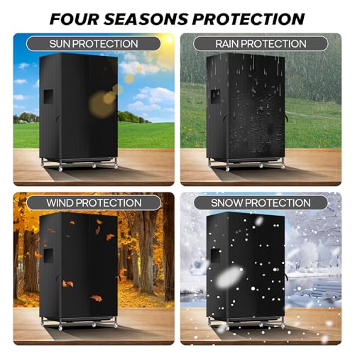Image of Bird Cage Cover, 600D Bird Cage Covers for Night Heavy Duty & Waterproof, Breathable Black-Out Birdcage Cover Accessory for Parakeet, Parrot, Cockatiel, Finches (19x18x40 Inch)
