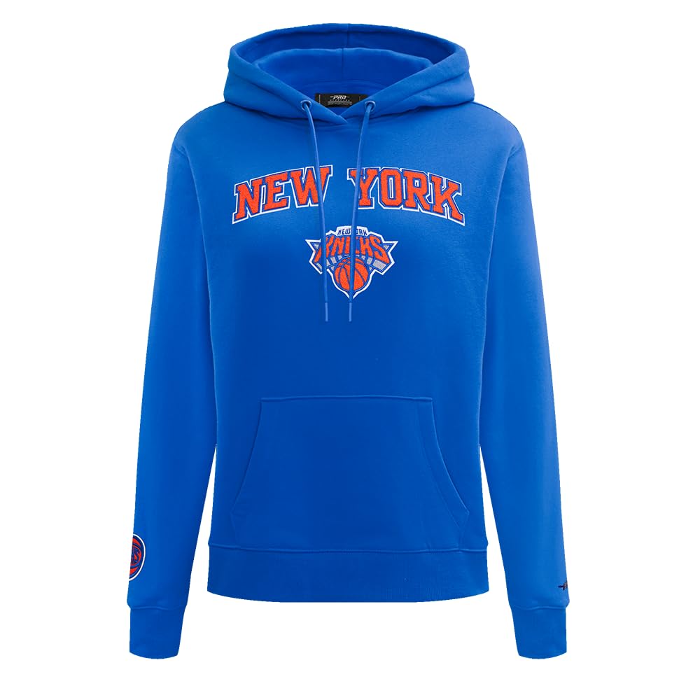 Sudadera Pro Standard NBA contra el frío para mujer en felpa azul cómoda talla S 5