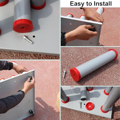Organiza rollos de vinilo y planos fácilmente con este estante de suelo móvil y ajustable 5