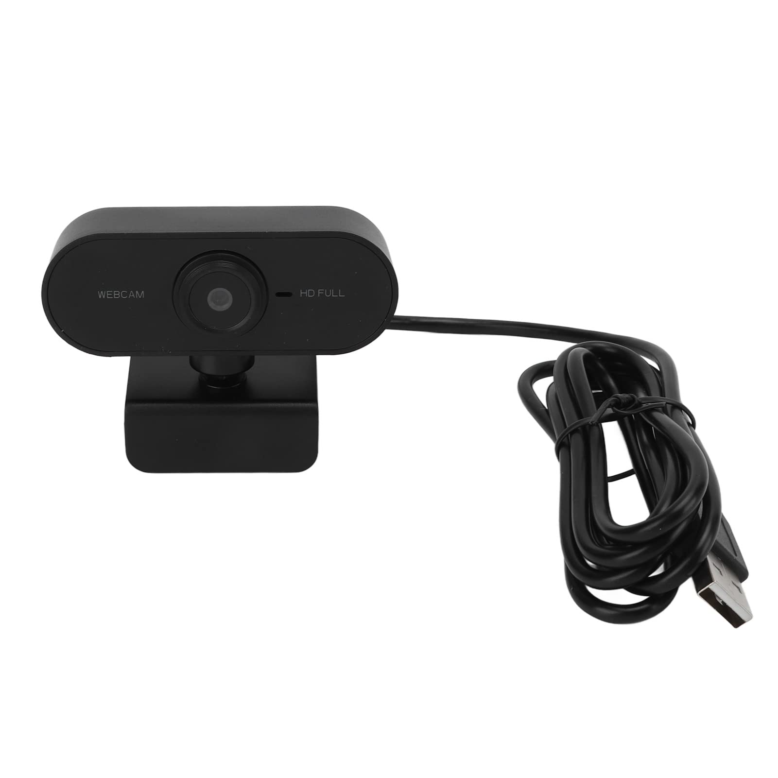 VBESTLIFE Videocamera Web 1080P, Webcam HD con Microfono, Videocamera per Computer USB Plug And Play Videocamera Live di Classe Online per Conferenze e Videochiamate