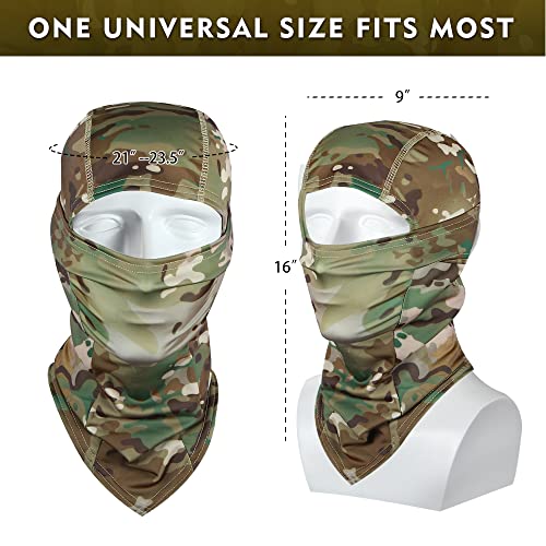 Camo Balaclava Face Shiesty Ski Mask,Uv Protection Ice Silk Neck Gaiter Sun Hood For Men Women Motorcycle Cycling #TOP4
