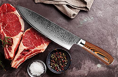Set Cuchillos Cocina 4 Piezas Acero Damascus miniatura 3