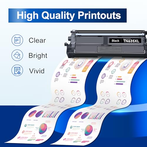 Image of InkNI Compatible Toner Cartridge Replacement for Brother TN635XL TN635 XL TN-635XL Black Toner for MFC-L8930CDW MFC-L8730CDW HL-L8430CDW HL-L8430CDWT HL-L8570CDW MFC-L8970CDW MFC-EX575 Printer 2 Pack