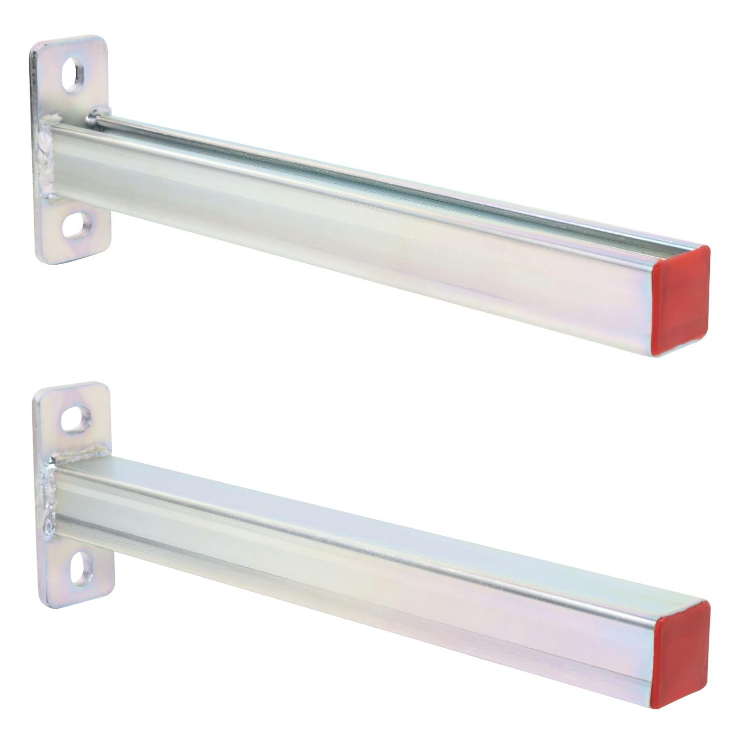 YXGJDP 2 Pack Steel Shelf Bracket,Display Bracket,DIY Projects,Metal Strut Channel,Steel Slotted Bracket,Pipe Support, 12 Inch Long.