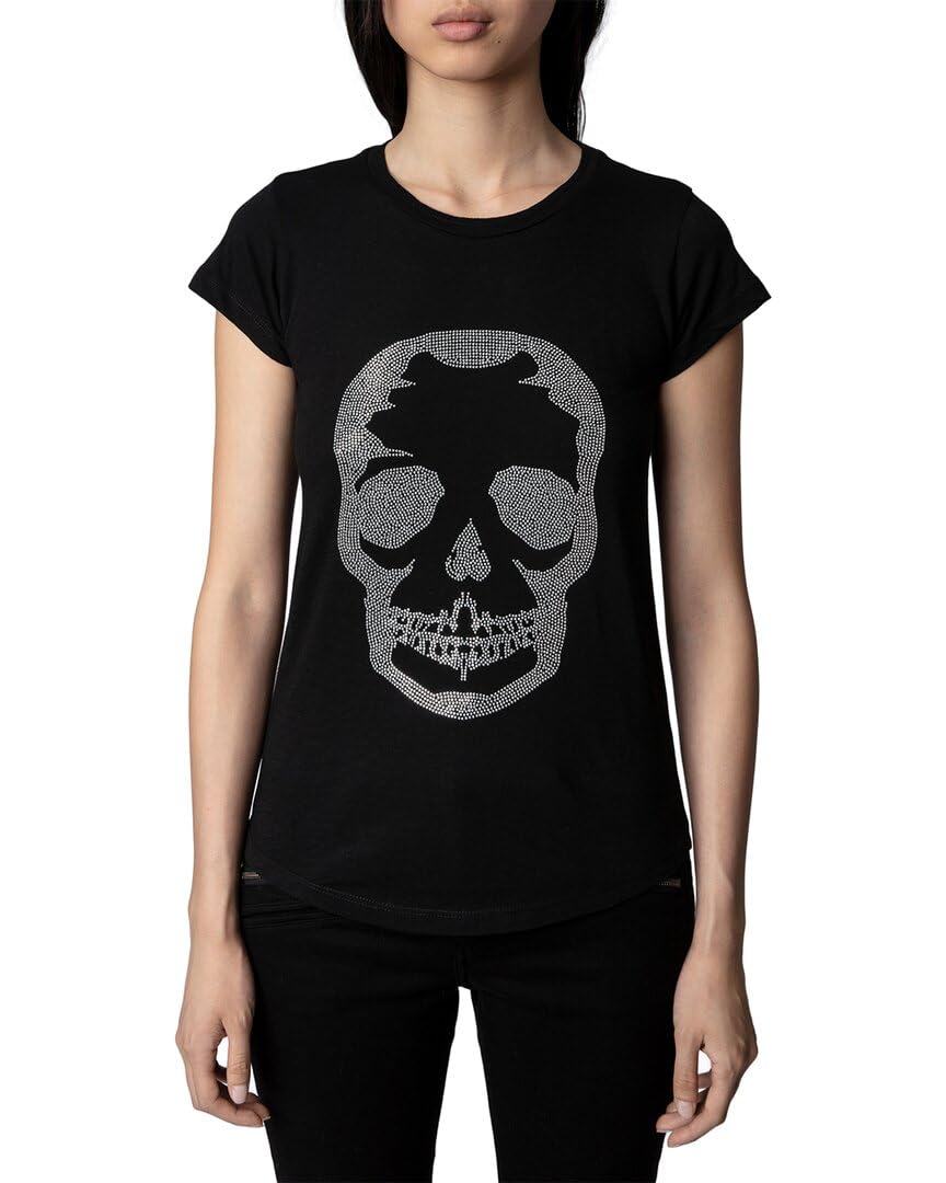 Zadig & VoltaireWomens Skinny Skull Strass Shirt, S