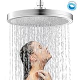 DAQI 9 Pulgadas Cabezal de Ducha de Lluvia de Alta Presión, 6 En 1 Regaderas para Baño Multifuncional, Ángulo Ajustable...