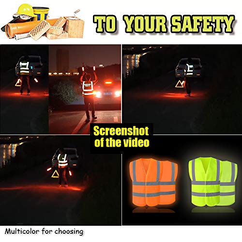 YOWESHOP Hi Vis Safety Vest Customize Your Logo Protective Workwear With Reflective Strips Unisex2