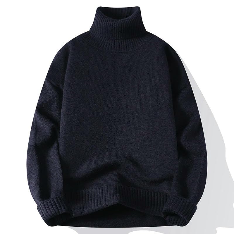 Pull en tricot à col haut idéal pour le bureau et sorties urbaines