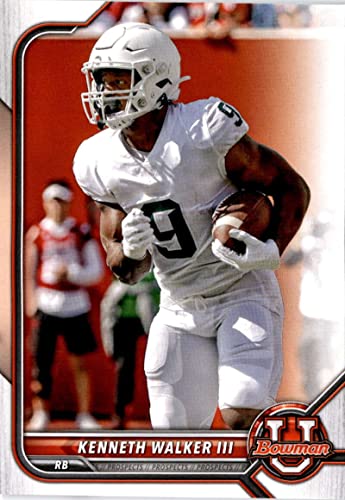 2022 Bowman University #97 Kenneth Walker III Paper NM-MT Michigan State Spartans Football