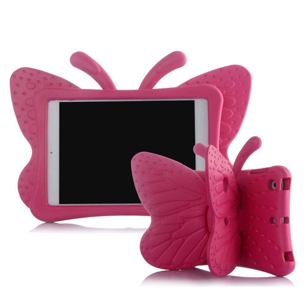 Aleesh For Apple Ipad Case Kids Light Weight Water Resest For Scratches Cute Butterfly Design Shock Proof EVA Foam Series Case for Ipad 2/3/4(Pink)