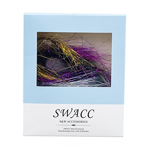 Swacc SWACC059 22 Pcs Colored Party Highlights Clip On In Hair Extensions Multi-Colors Hair Streak Synthetic Hairpieces thumb #2