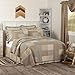 VHC Brands Farmhouse Bedding - Sawyer Mill Grey Quilt, Luxury King, Charcoal