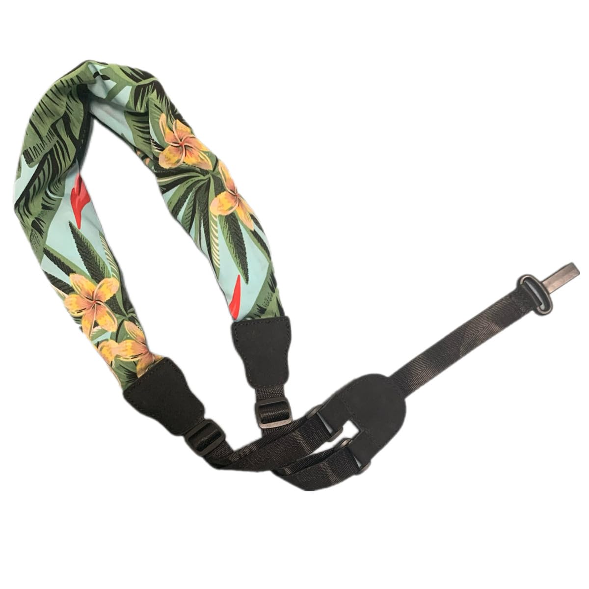 Trssorm Ukulele Strap Scarf Style Adjustable Neck Strap and Ukulele Belt with Hook for Guitar, Green, 75