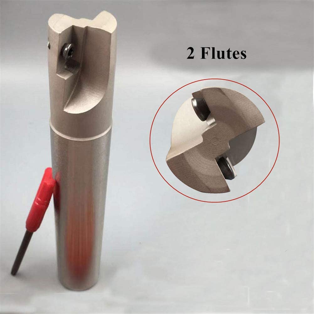Supporto per fresa a candela indicizzabile BAP400R C24-25-200 con 10 pezzi APMT1604PDER Inserti in metallo duro, spallamento quadrato Fresatura frontale Scanalatura Fresatura
