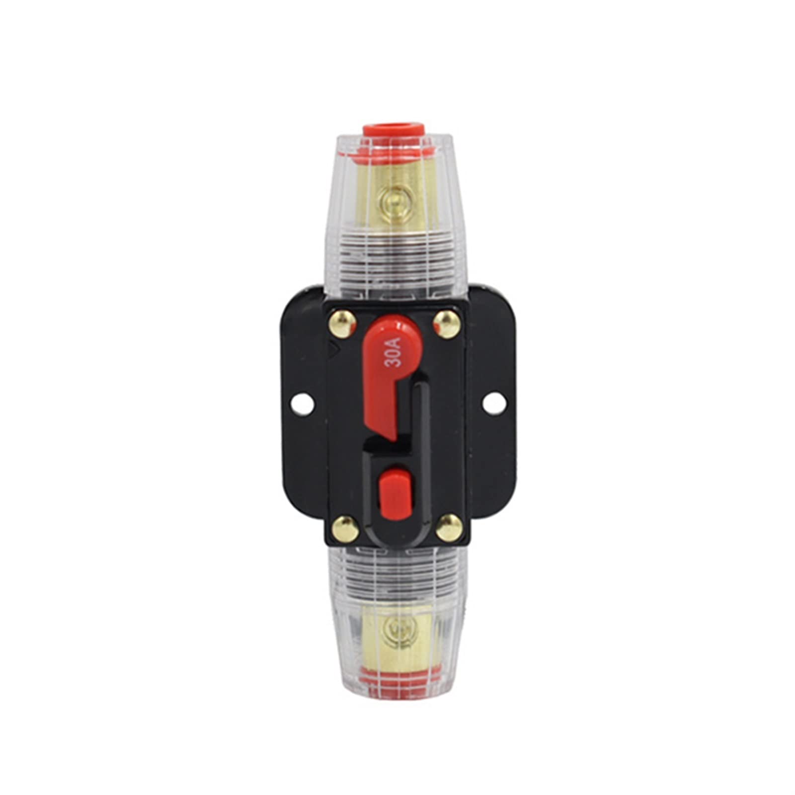 LHNBGTUIW 1pcs 30-150A Circuit Breaker with Automatic Reset DC 12-42V Car Marine Boat Yacht RV Power Insurance Switch Audio Fuse Holder Protect(30a)