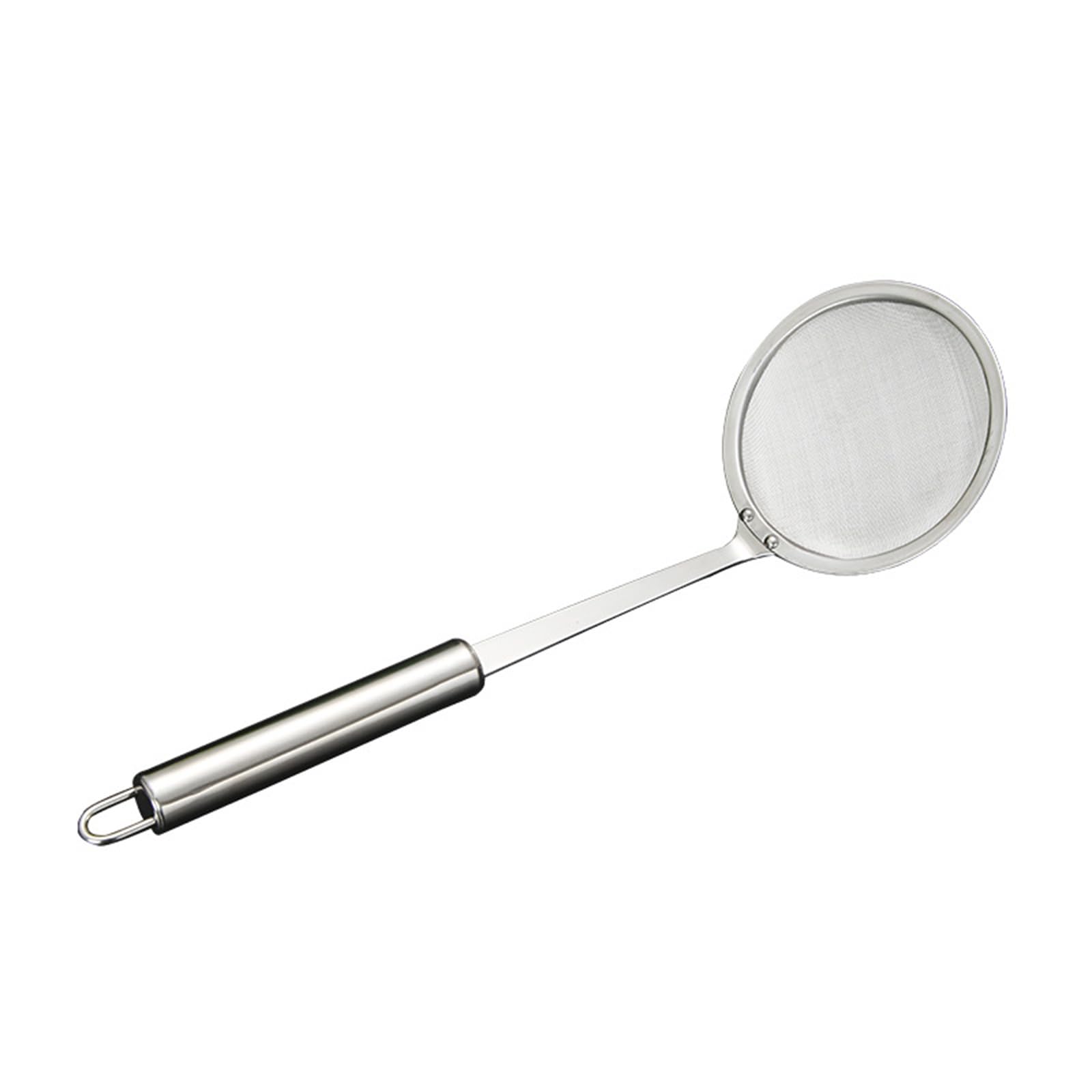 Jazuaiao Multicolor Multifunctional Nonrust Steel Strainer Spoon For Soup Foam Removal Nonslip Ergonomic Handle Kitchen Essential Tool Hot Pots Skimmers Spoon