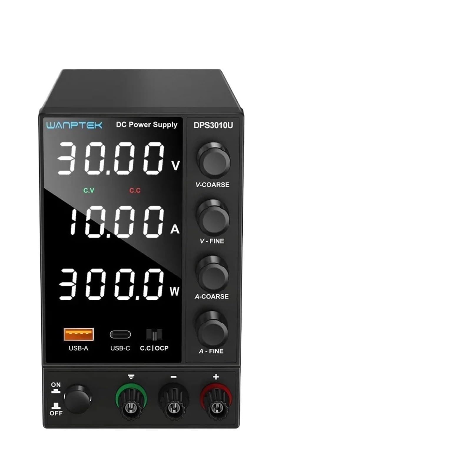 JJKKOZVQF 30V 5A 10A DC Power Supply Adjustable Digit Display Laboratory Power Supplies Voltage Regulator 60V 5A 120V 3A(DPS305U)